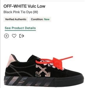 Off-White Vulcanized Pink and Black NEW